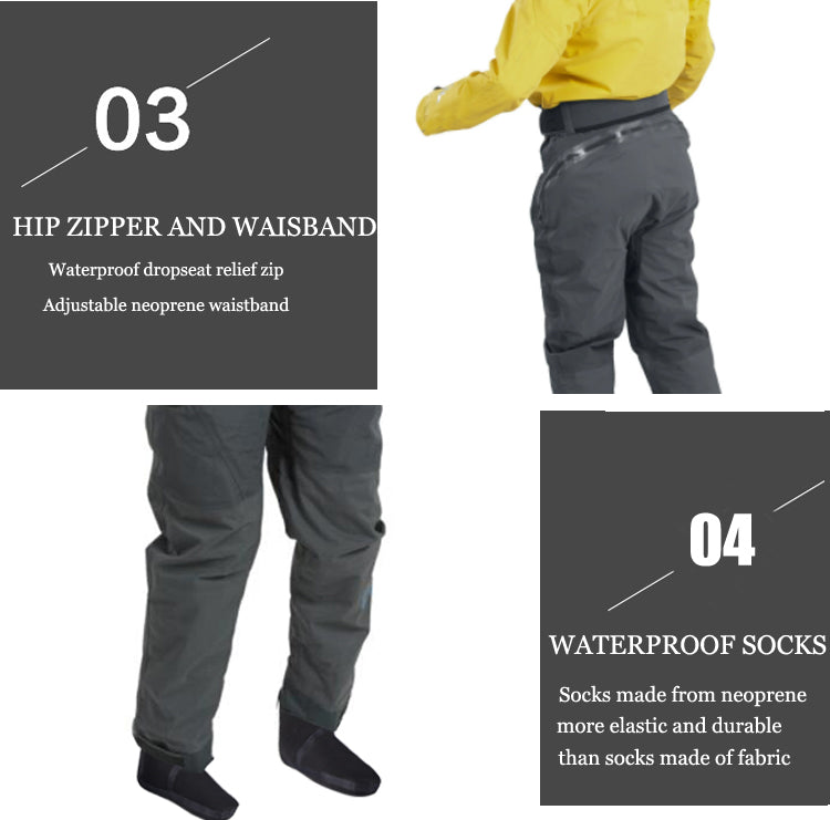 LKVER Women's Vintage Drysuit with HatFull waterproof efficacy