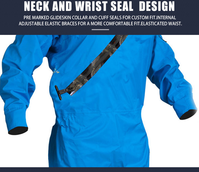 LKVER Men's Kayak Dry Suit Surf 4-layer Waterproof Fabrics